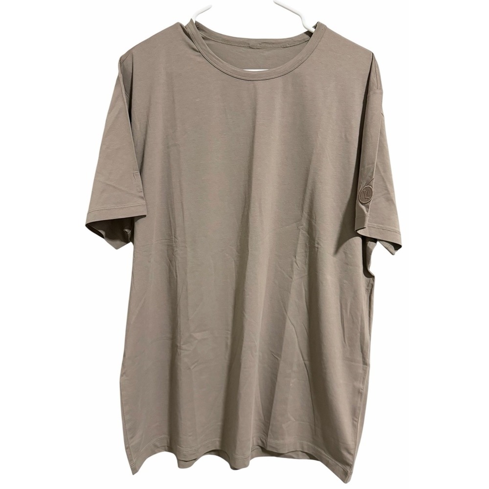 Vuori Short Sleeve Shirt Beige Men's Size XL